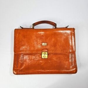 Condotti 100% Leather Handmade Briefcase